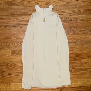Tory Burch Cream Long Sleeve Dress
